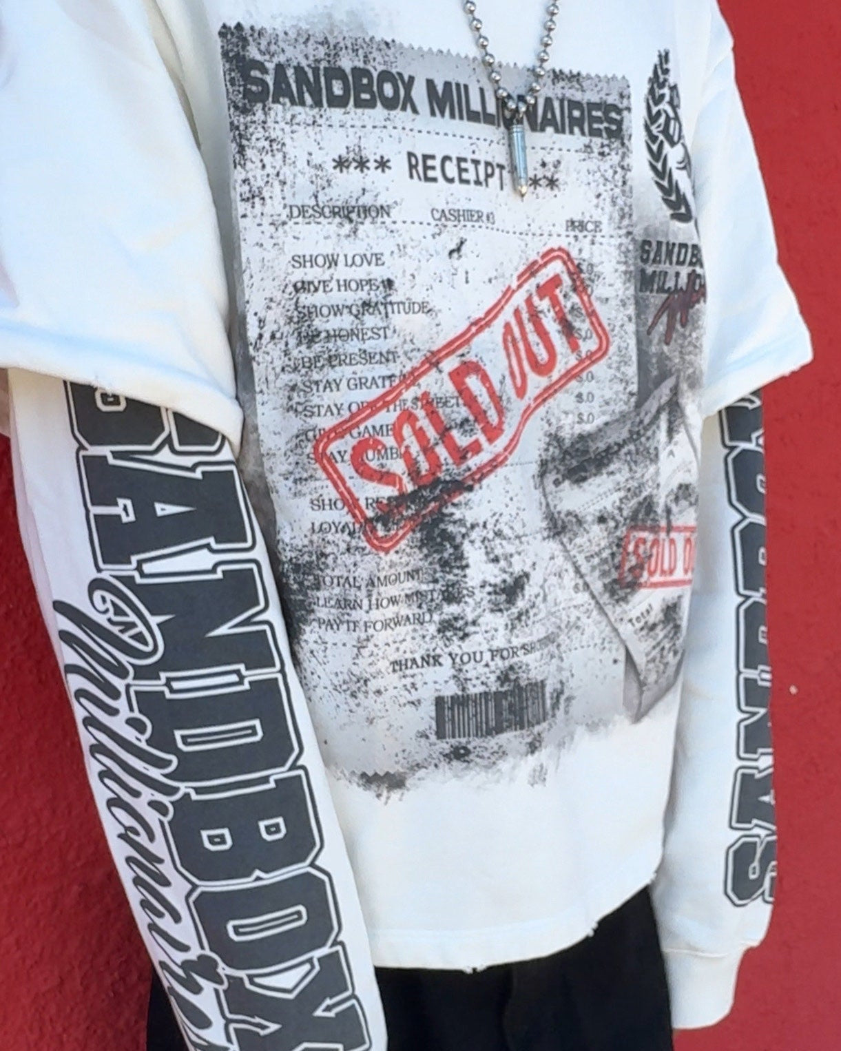 SBM- " Receipt Longsleeve  "
