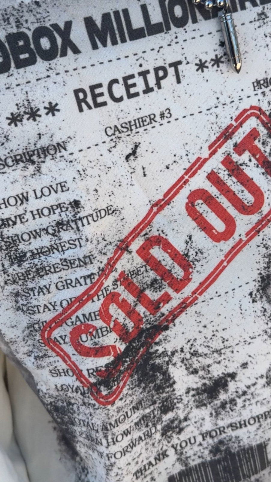 SBM- " Receipt Longsleeve  "